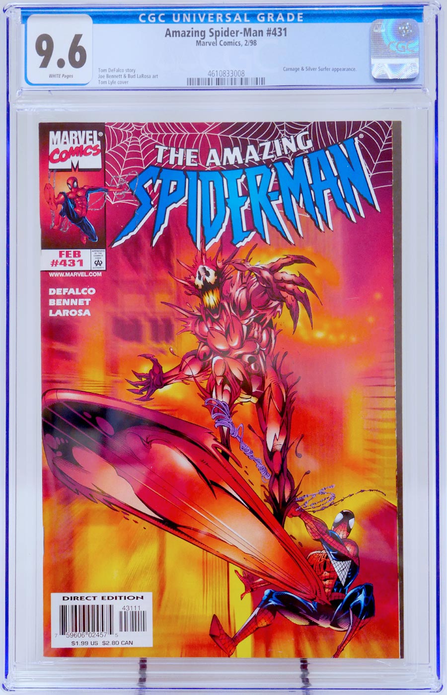 Amazing Spider-Man #431 Cover C CGC 9.6