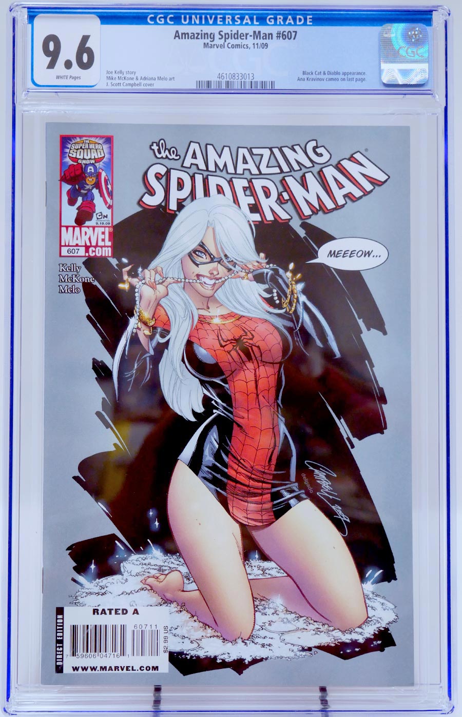 Amazing Spider-Man Vol 2 #607 Cover C CGC 9.6