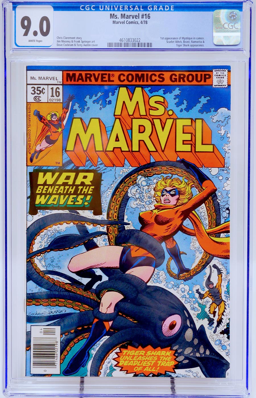 Ms Marvel #16 Cover C CGC 9.0