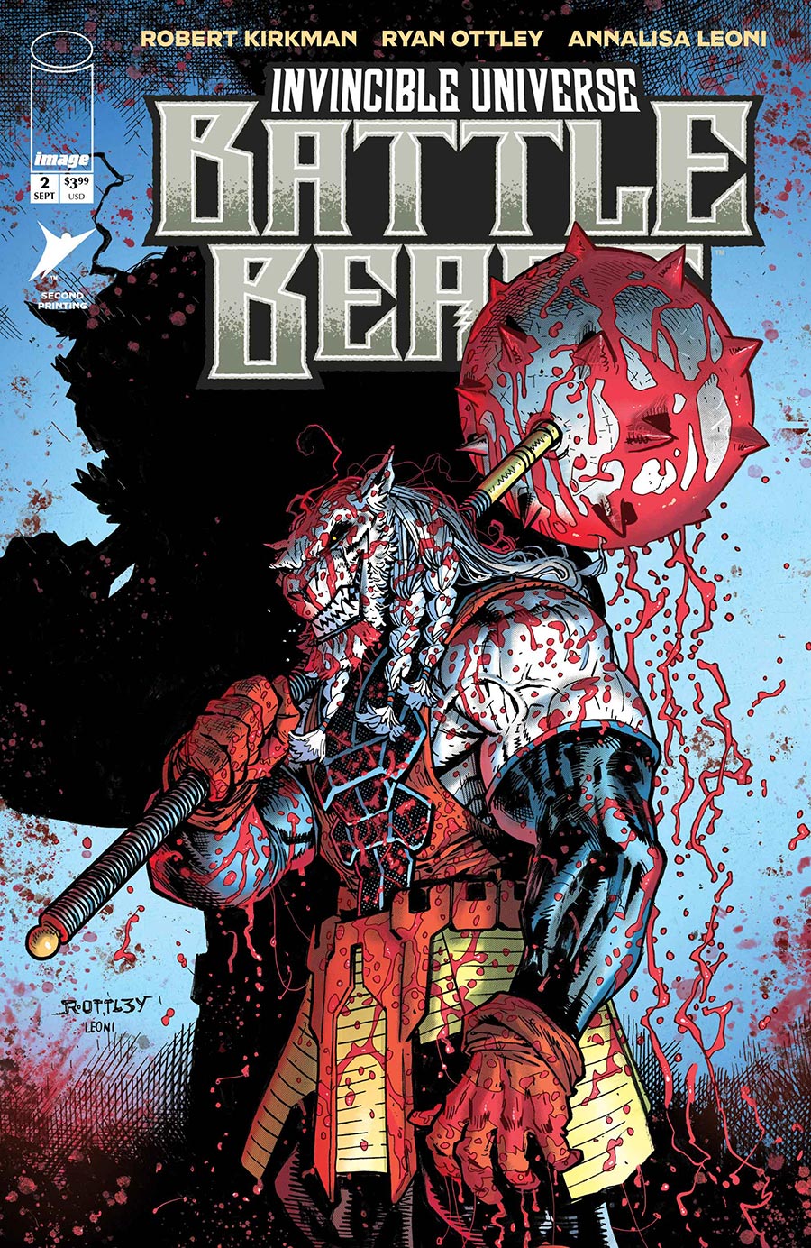 Invincible Universe Battle Beast #2 Cover H 2nd Ptg B Ryan Ottley & Annalisa Leoni Variant Cover