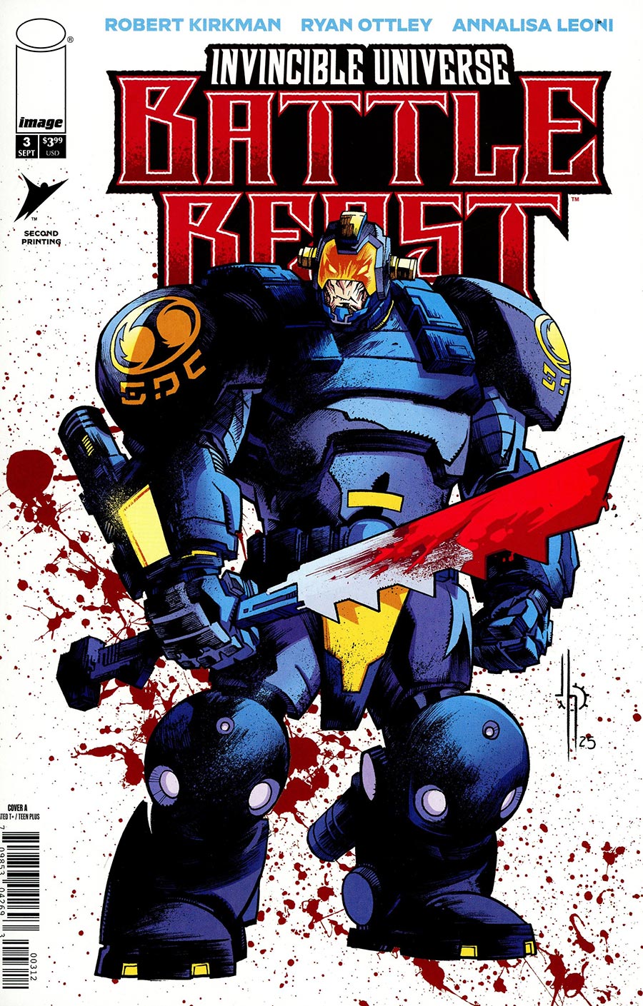 Invincible Universe Battle Beast #3 Cover G 2nd Ptg A Jason Howard Variant Cover