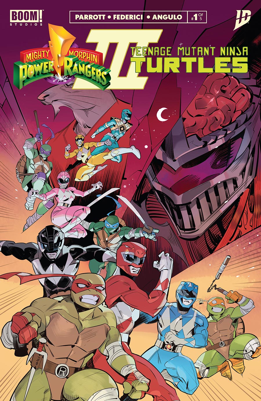 Mighty Morphin Power Rangers Teenage Mutant Ninja Turtles III #1 Cover Z-B 2nd Ptg Jodi Nishijima Variant Cover