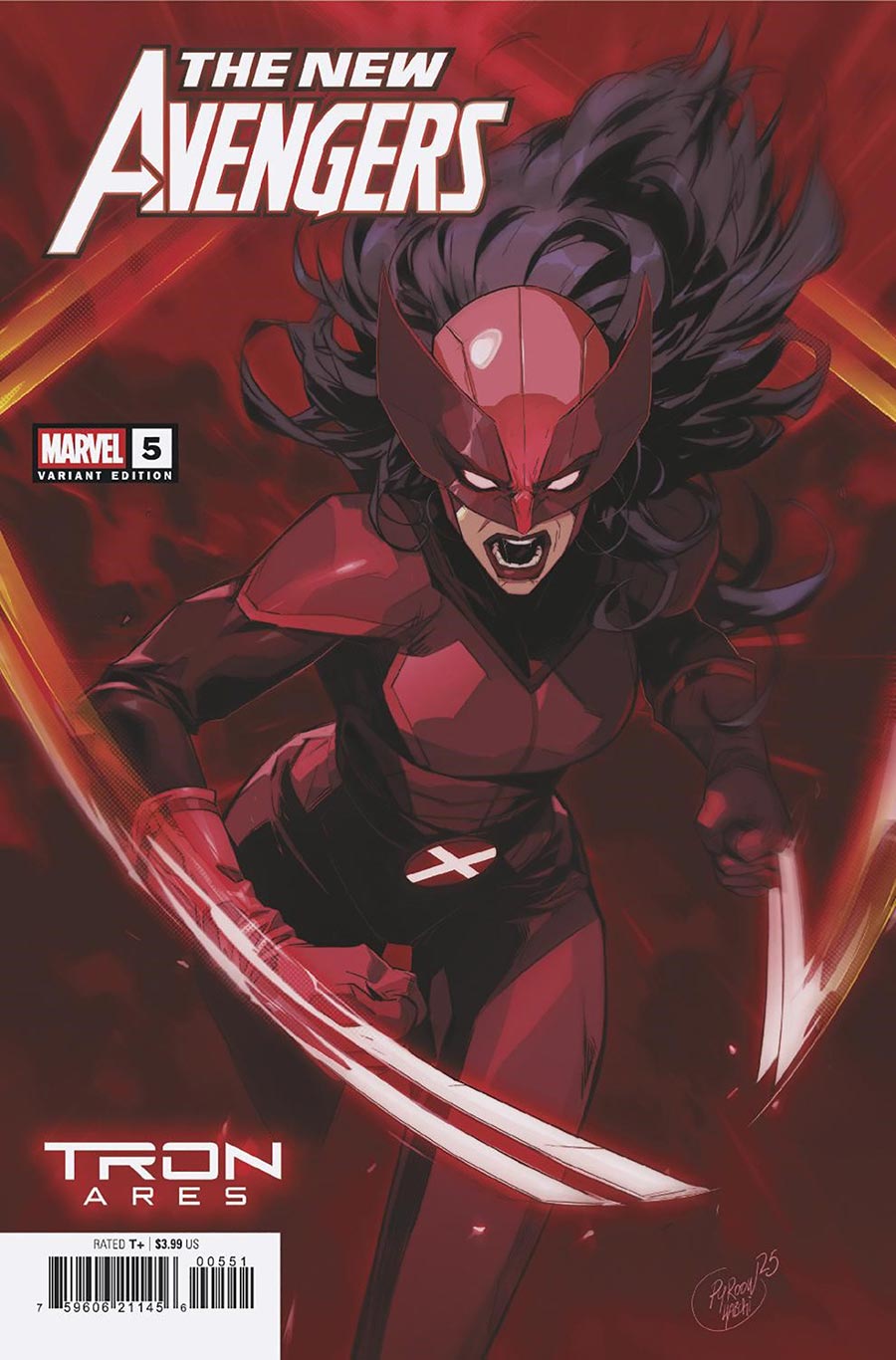 New Avengers Vol 5 #5 Cover D Variant Hicham Habchi Tron Ares Cover
