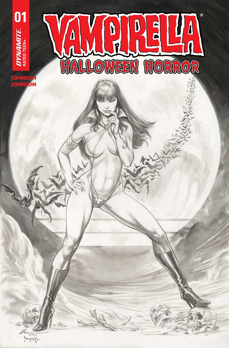 Vampirella Halloween Horror #1 (One Shot) Cover R Incentive BUZZ Line Art Foil Cover