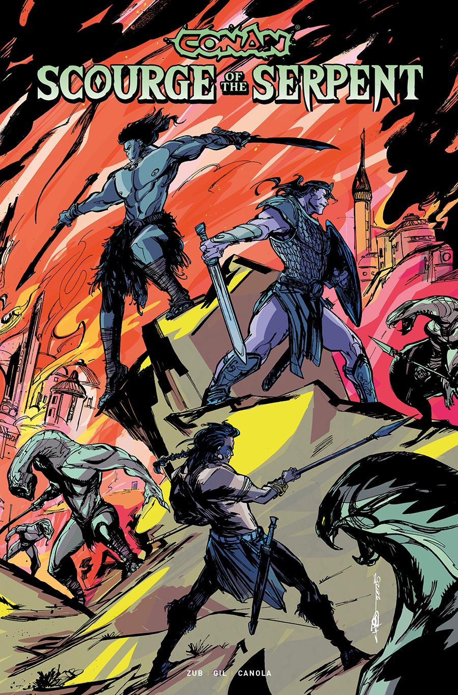 Conan The Barbarian Scourge Of The Serpent #2 Cover E Variant Eryk Donovan Cover