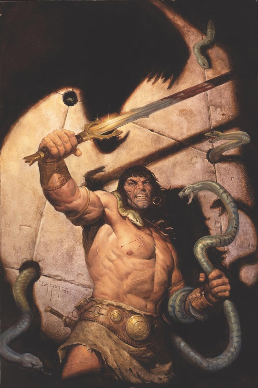 Conan The Barbarian Scourge Of The Serpent #2 Cover F Variant EM Gist Virgin Cover