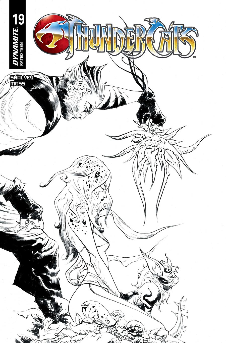 Thundercats Vol 3 #19 Cover S Variant Jae Lee Line Art Cover
