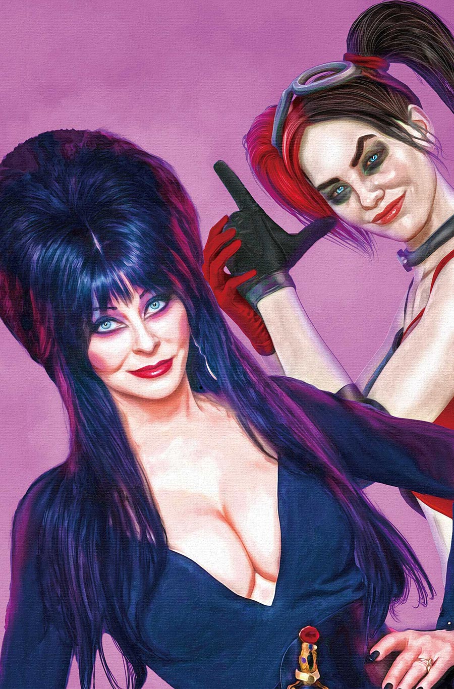 Harley Quinn x Elvira #1 Cover Z-A Incentive Mark Spears Pink Virgin Cover