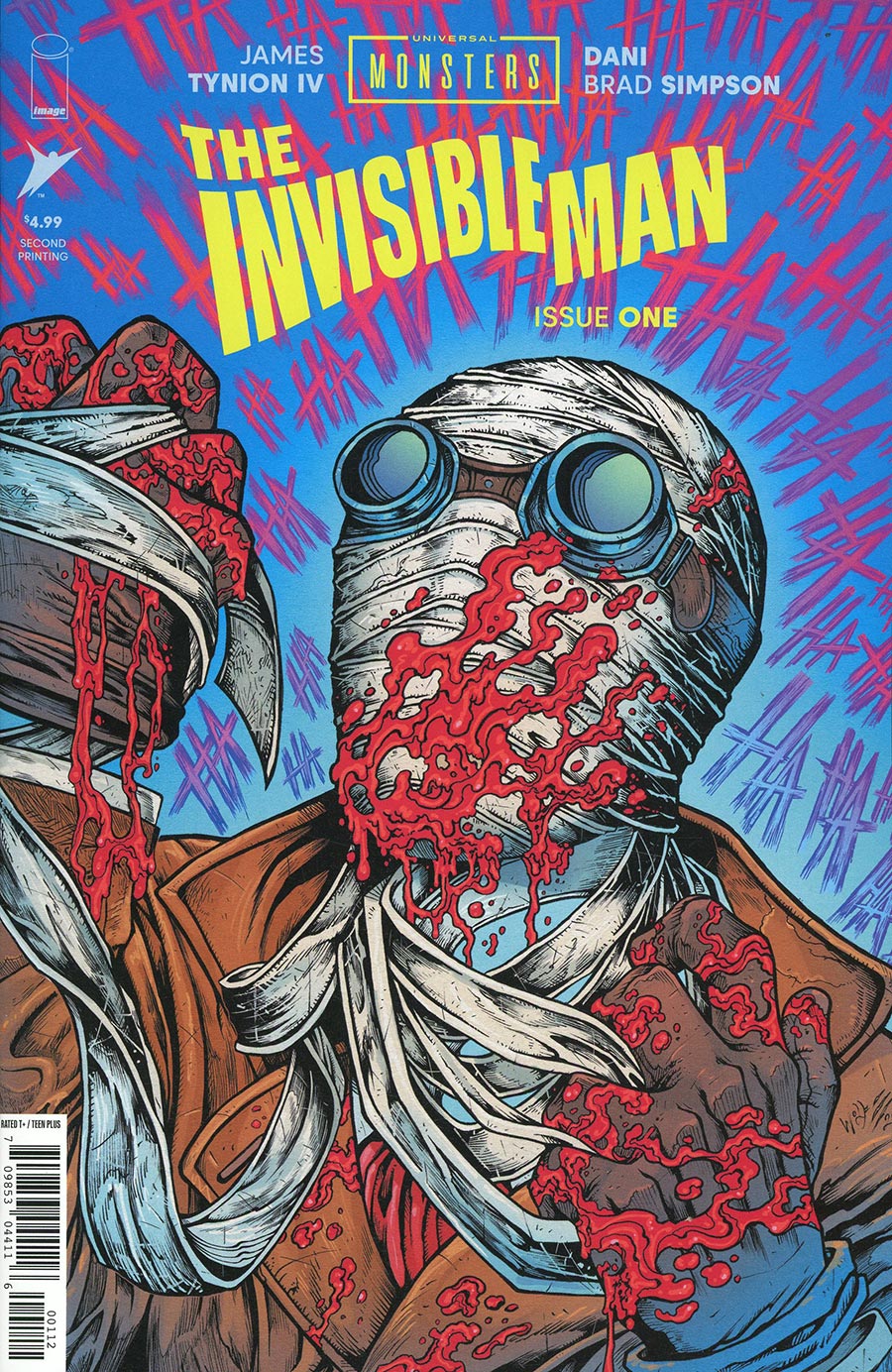 Universal Monsters The Invisible Man #1 Cover J 2nd Ptg