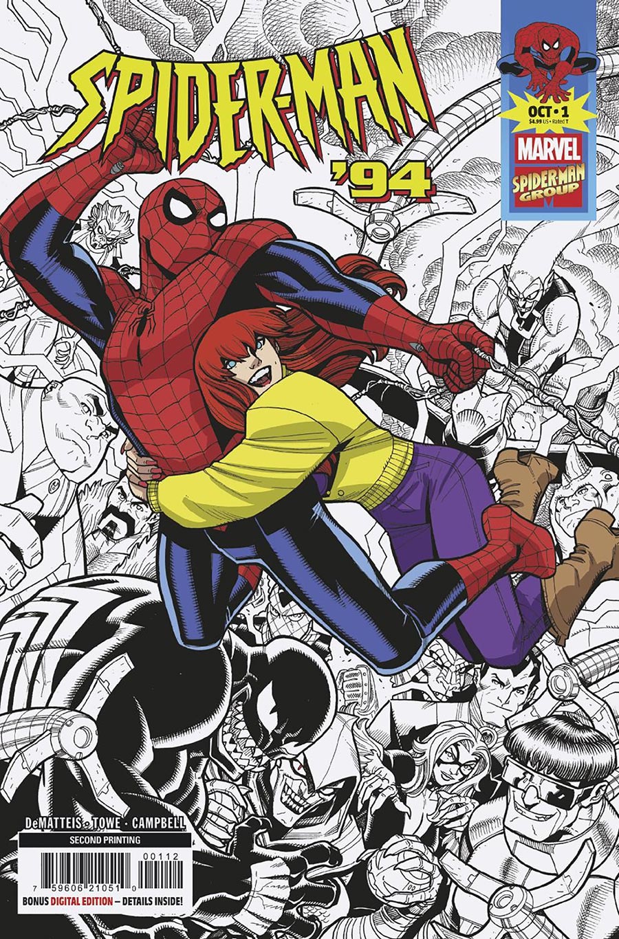 Spider-Man 94 #1 Cover I 2nd Ptg Nick Bradshaw Variant Cover