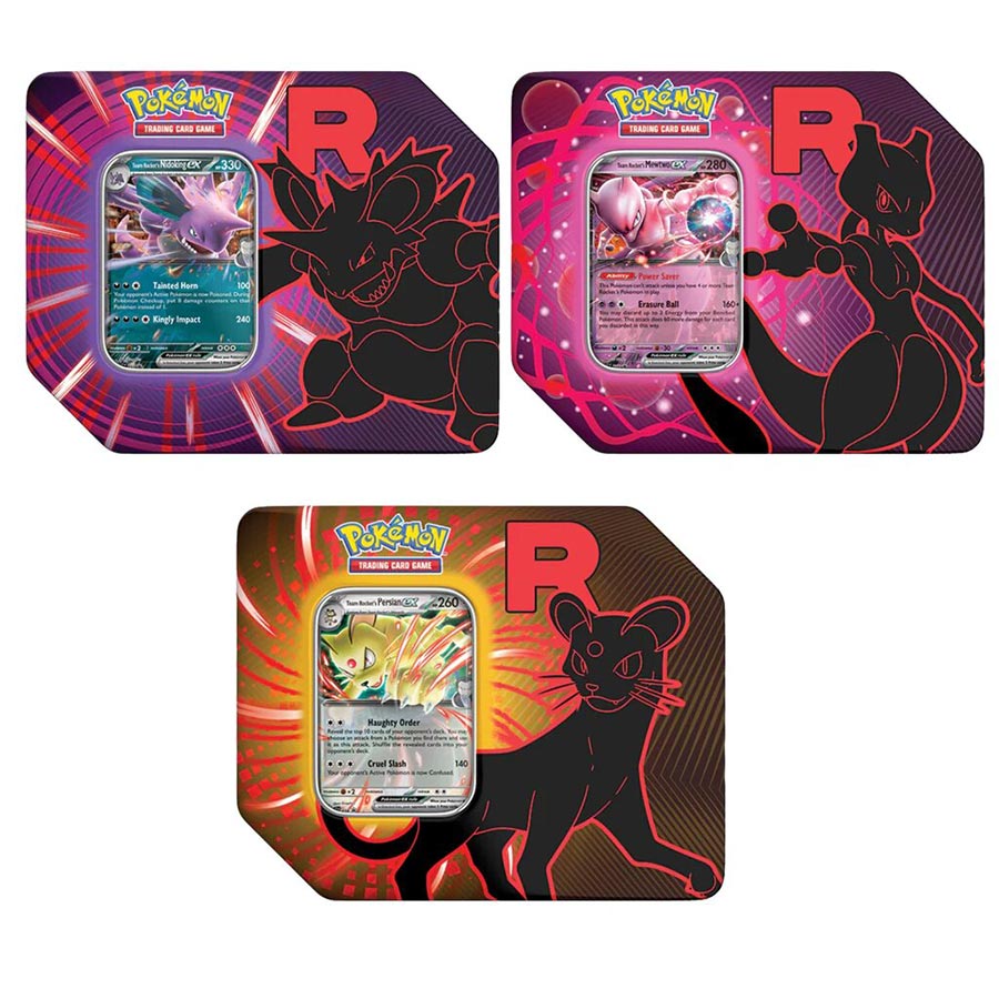 Pokemon Team Rocket Tin (Filled Randomly)