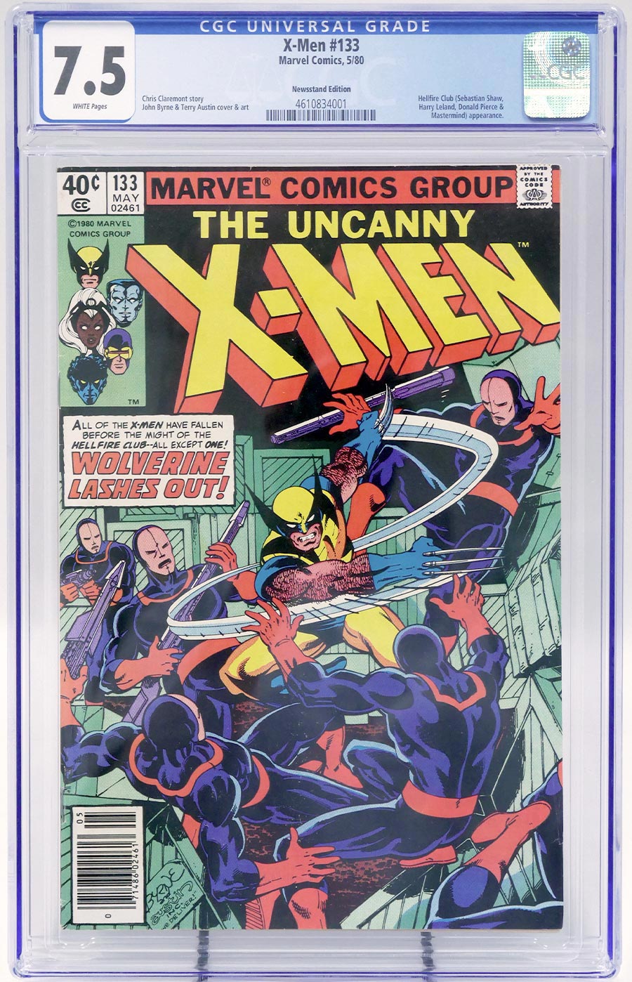 X-Men Vol 1 #133 Cover E Newsstand Edition CGC 7.5