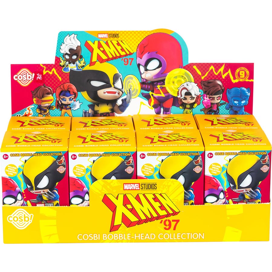 X-Men 97 Cosbi Bobble Head 3-Inch Blind Mini-Figure Case (8-Count)