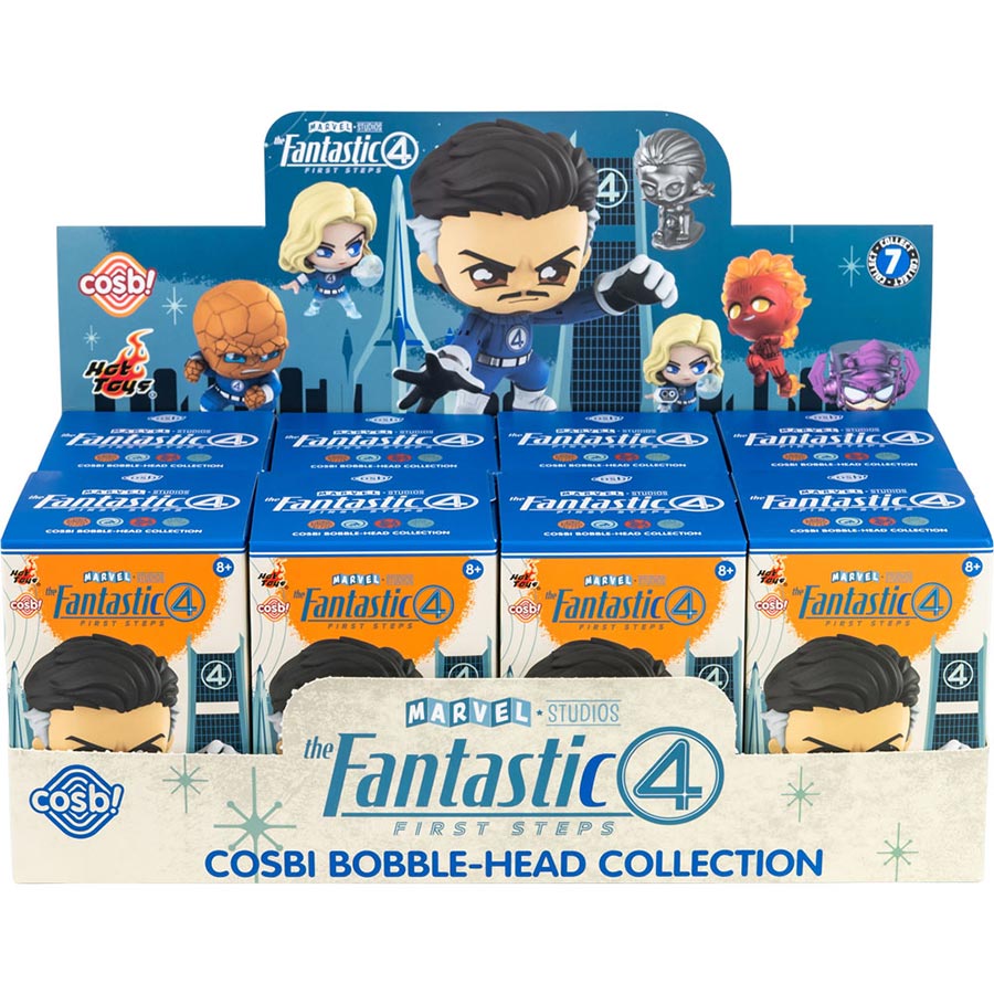 Fantastic Four First Steps Cosbi Bobble Head 3-Inch Blind Mini-Figure Case (8-Count)