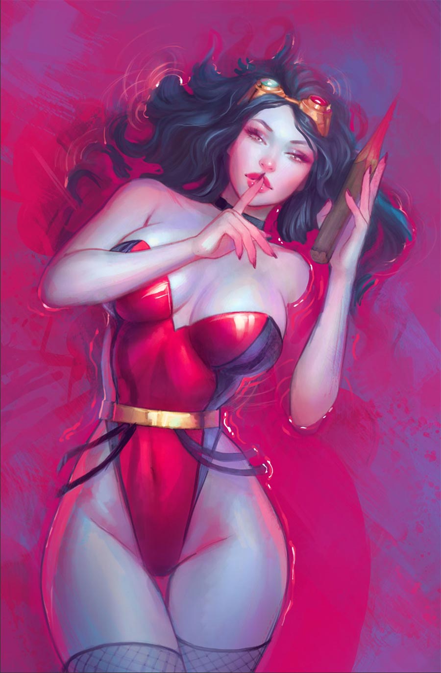 Grimm Fairy Tales 2025 Halloween Pinup Special #1 (One Shot) Cover G Sonia Matas Van Helsing Lingerie Retailer Variant Cover