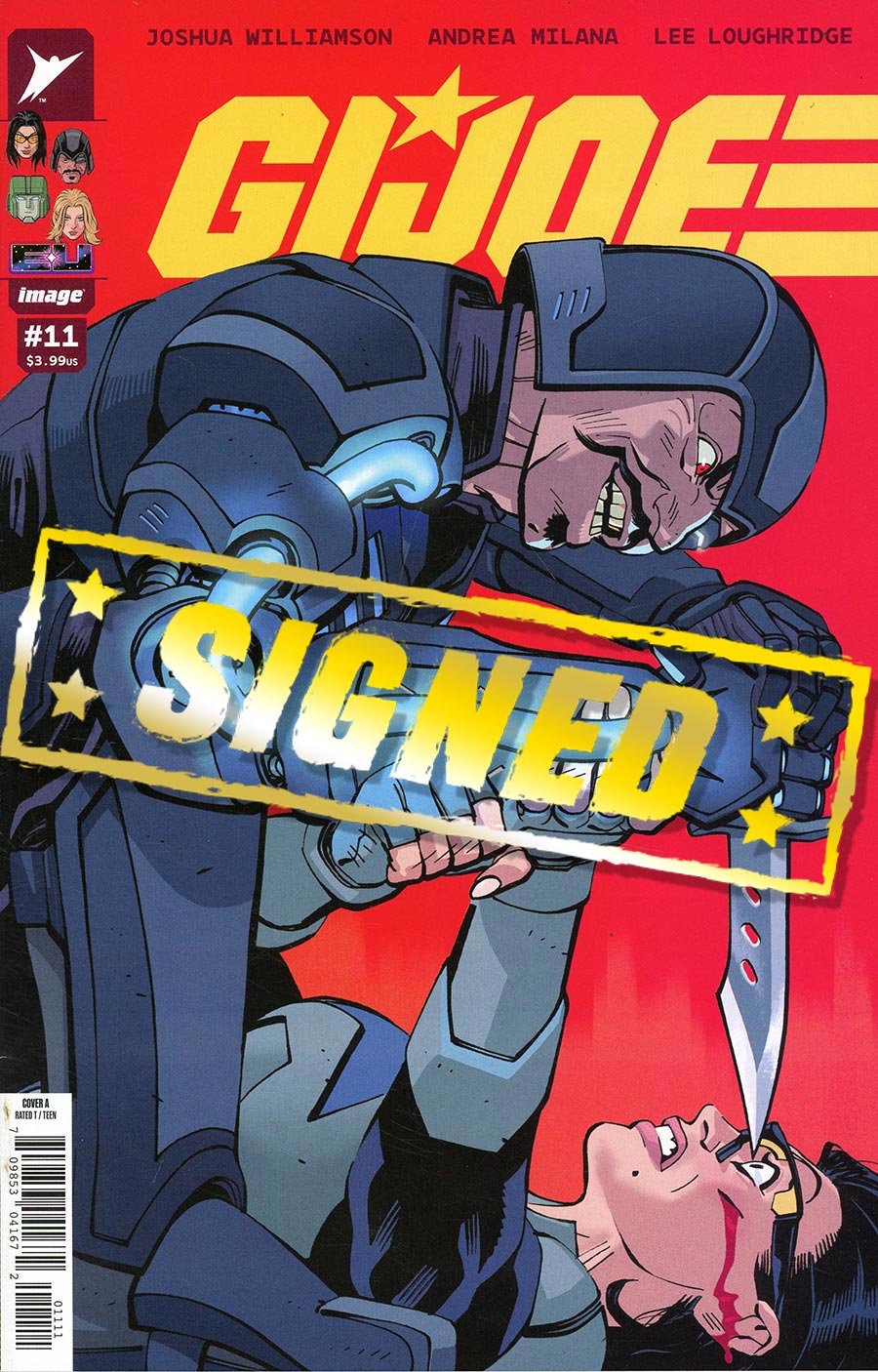 GI Joe Vol 10 #11 Cover F Regular Tom Reilly Cover Signed By Joshua Williamson Tom Reilly & Andrea Milana