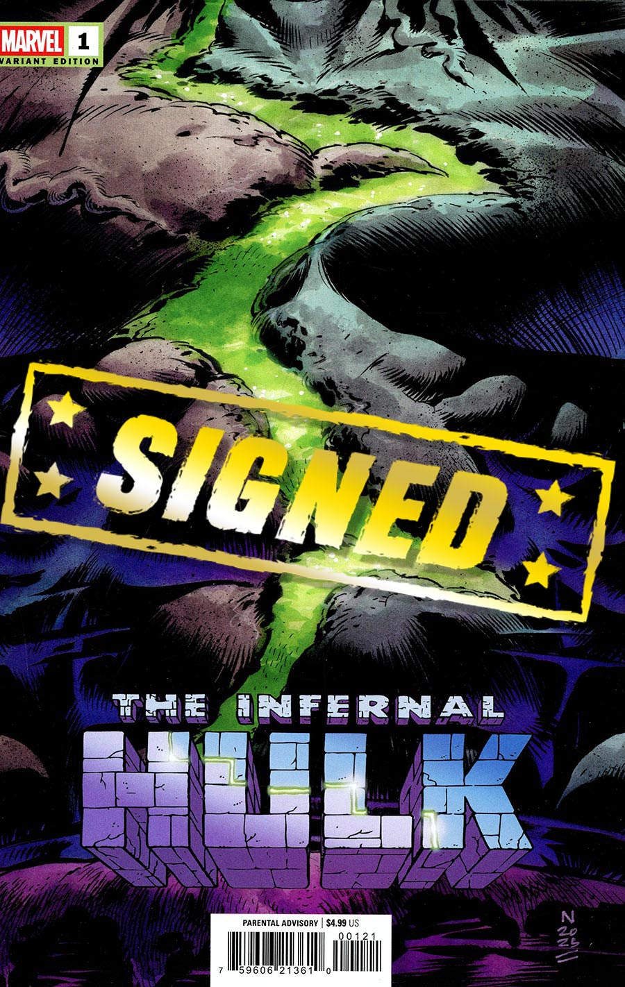 Infernal Hulk #1 Cover K Variant Nic Klein Promo Cover Signed By Phillip Kennedy Johnson