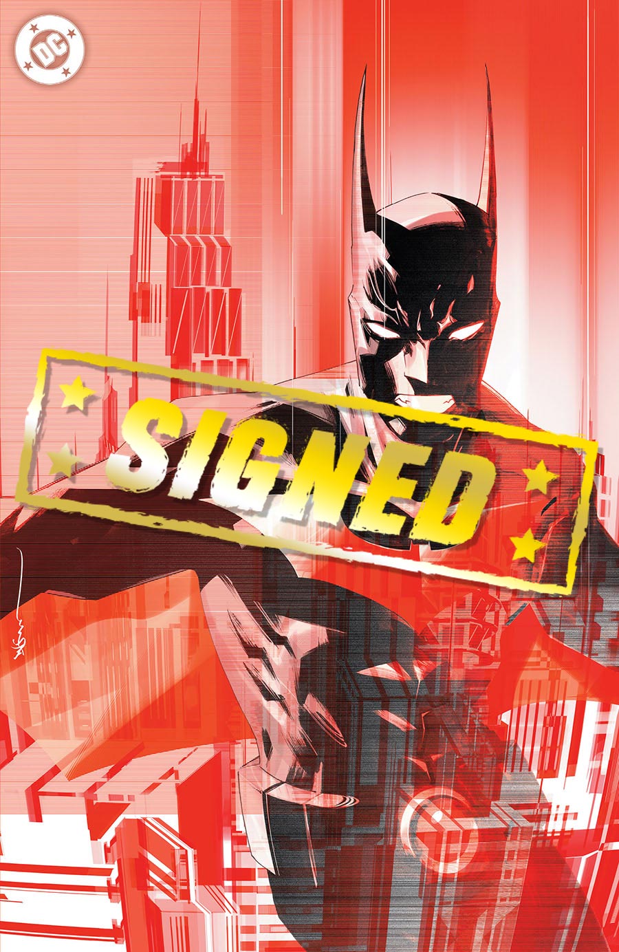 Batman Static Beyond #1 Cover I Variant Dustin Nguyen Foil Cover Signed By Nikolas Draper-Ivey