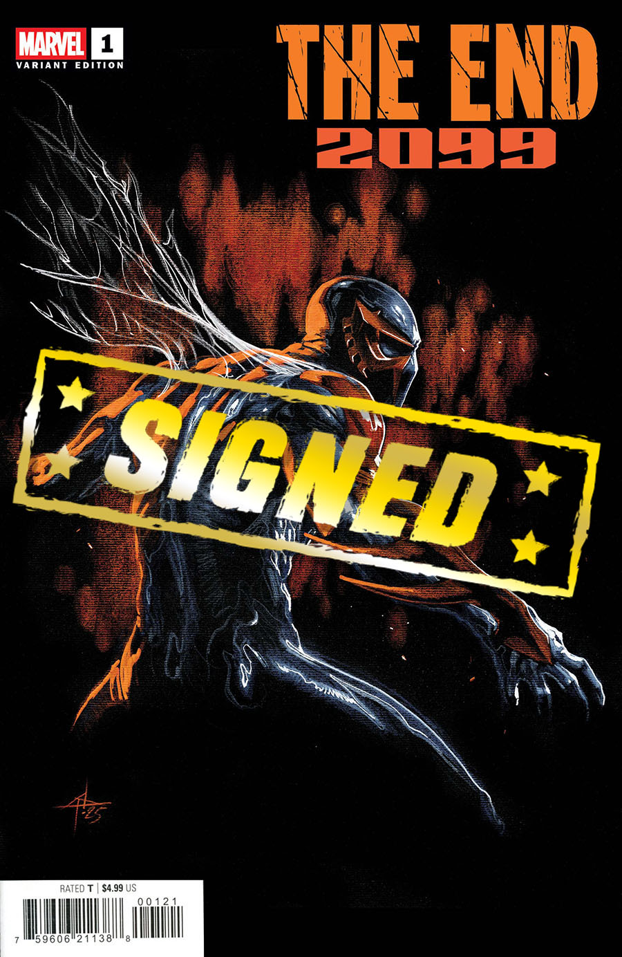 The End 2099 #1 Cover I Variant Gabriele Dell Otto Cover Signed By Steve Orlando