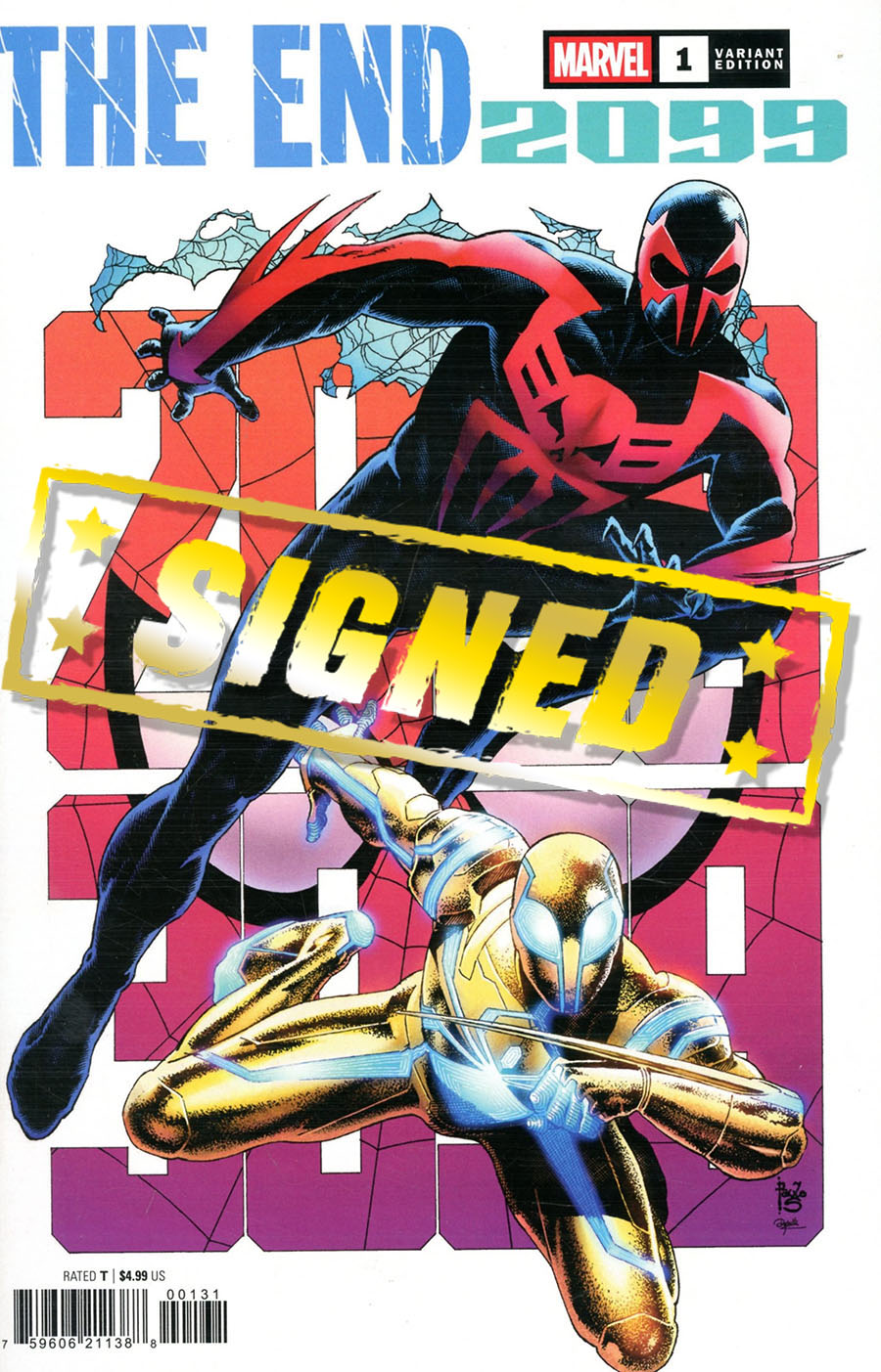 The End 2099 #1 Cover J Variant Paulo Siqueira Cover Signed By Steve Orlando