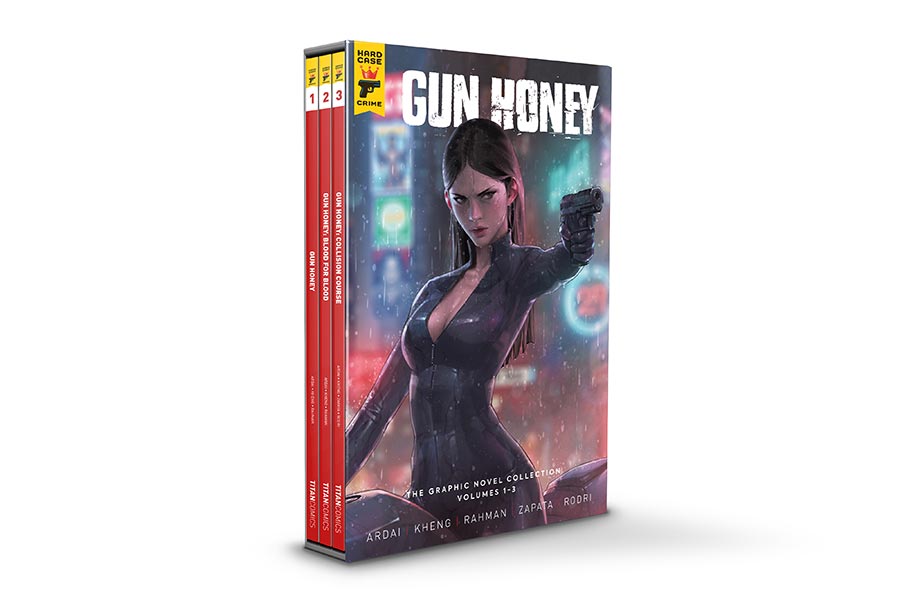 Hard Case Crime Gun Honey Vol 1-3 TP Slipcase Set Book Market Jeehyung Lee Cover