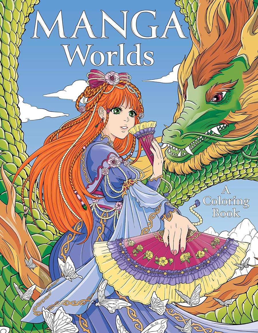 Manga Worlds Coloring Book TP