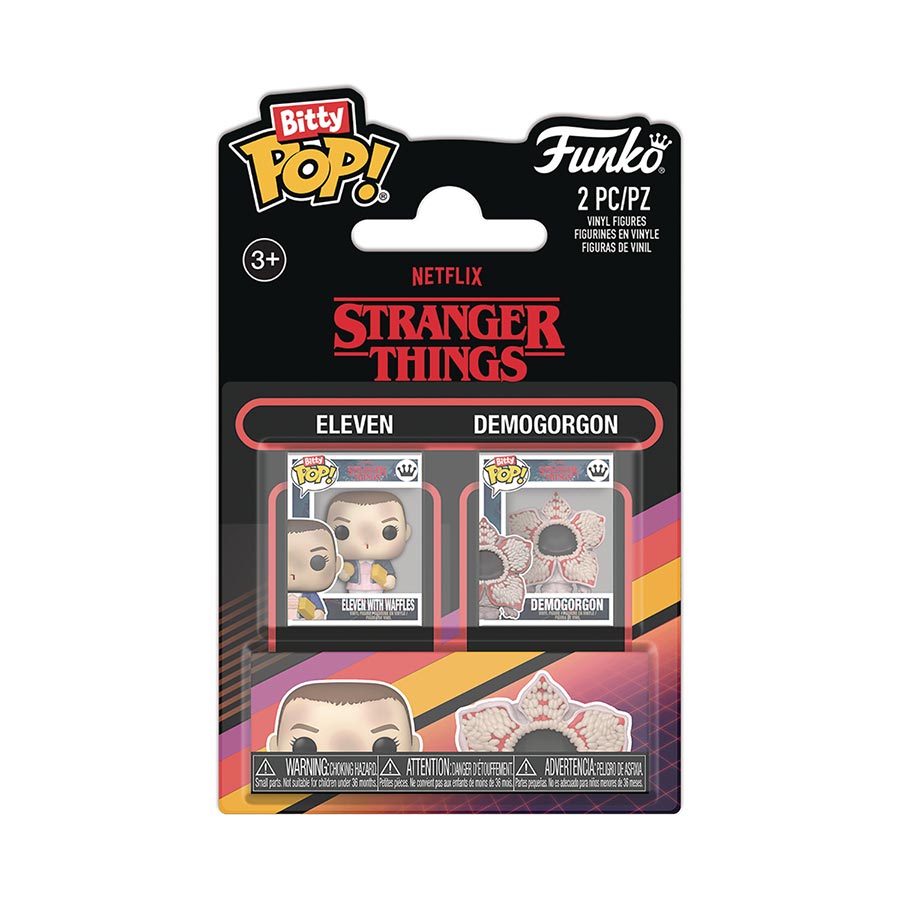 Bitty POP Stranger Things 2-Pack Mini Figure Series 1 - Eleven & Demogorgon