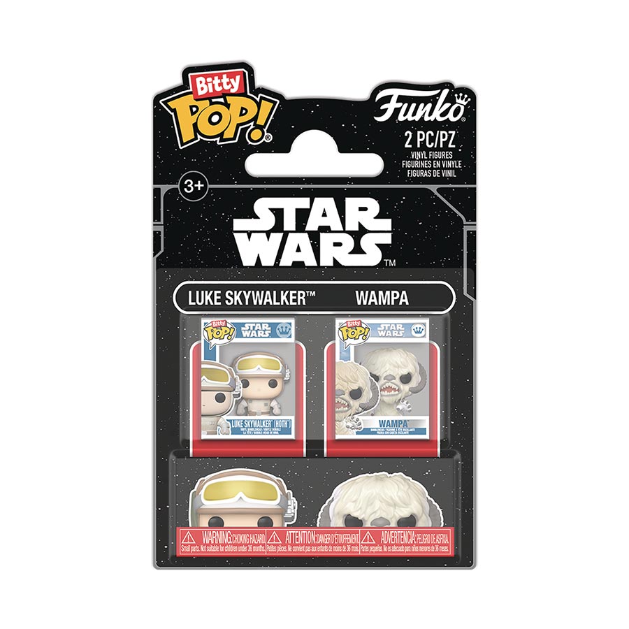Bitty POP Star Wars The Empire Strikes Back 2-Pack Mini Figure - Luke Skywalker & Wampa