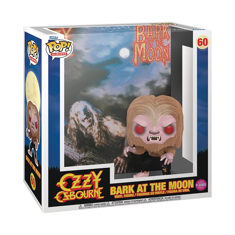 POP Albums Ozzy Osbourne Bark At The Moon Flocked Vinyl Figure