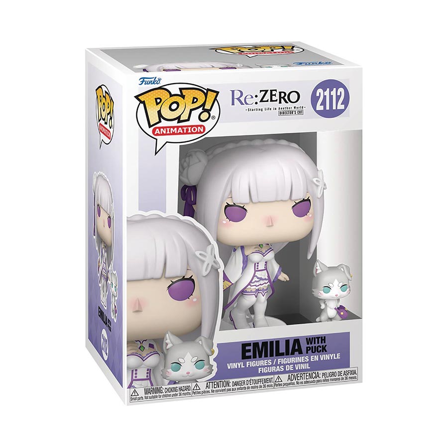 POP & Buddy ReZero Starting Life In Another World Emilia & Puck Vinyl Figure