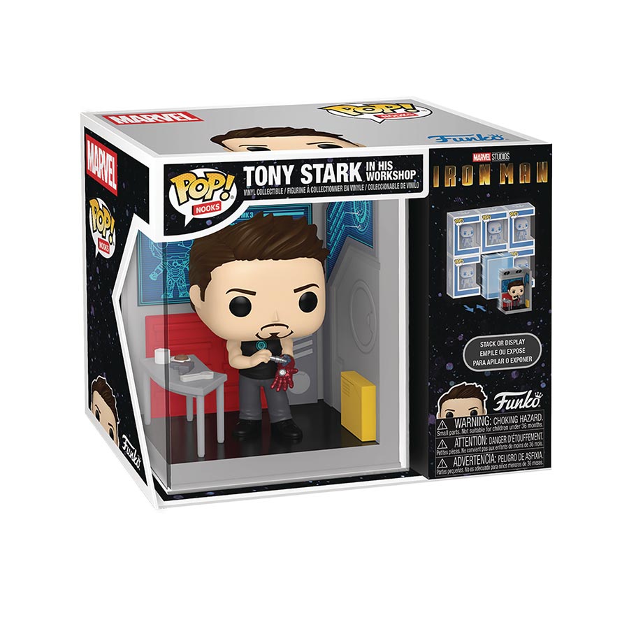 POP Nooks Marvel Tonys Garage Vinyl Bobble Head
