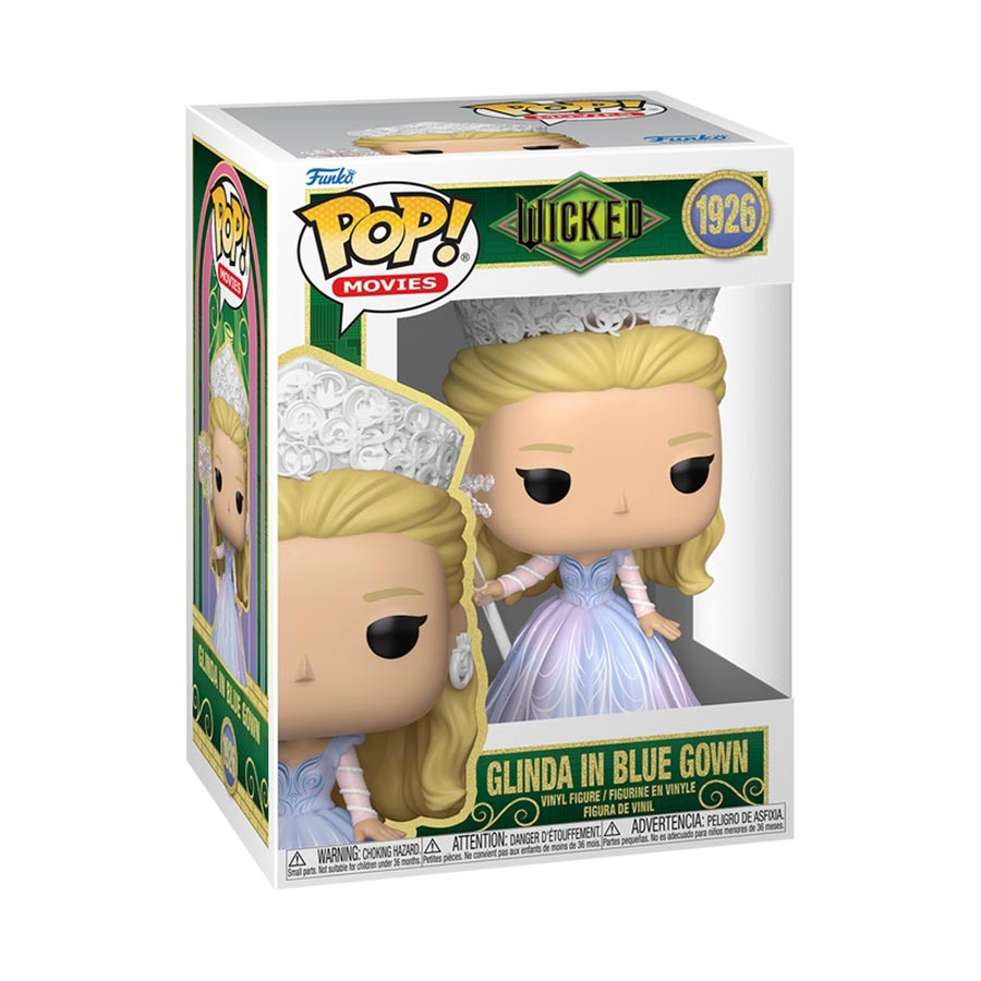 POP Movies Wicked For Good Glinda In Blue Gown Vinyl Figure