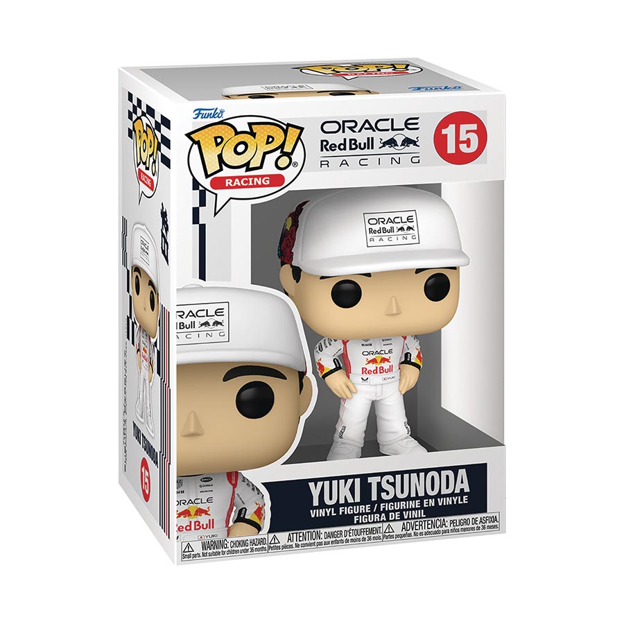 POP Racing Yuki Tsunoda With Hat Vinyl Figure