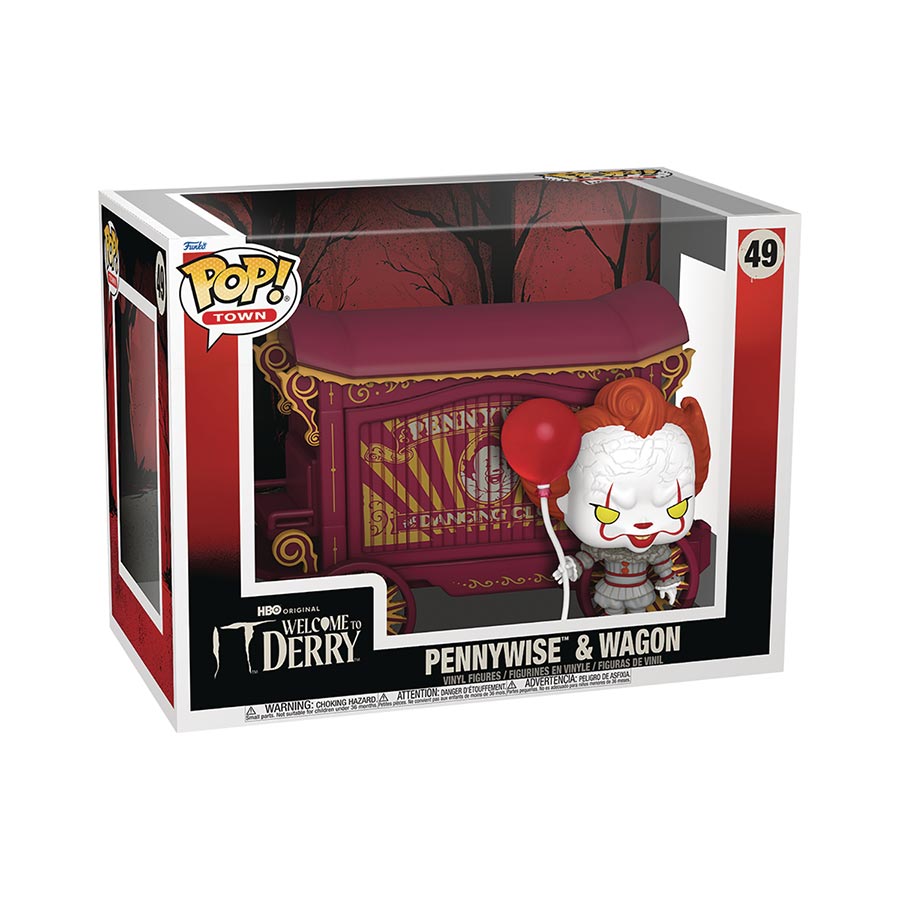 POP Town Welcome To Derry Pennywise & Wagon Vinyl Figure