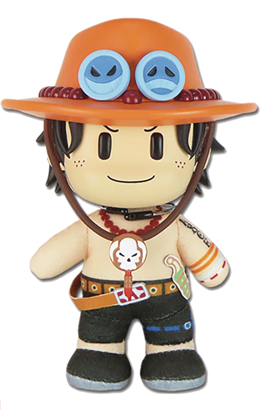 One Piece 4.5-Inch FigureKey Plush - Ace (Basic Costume)