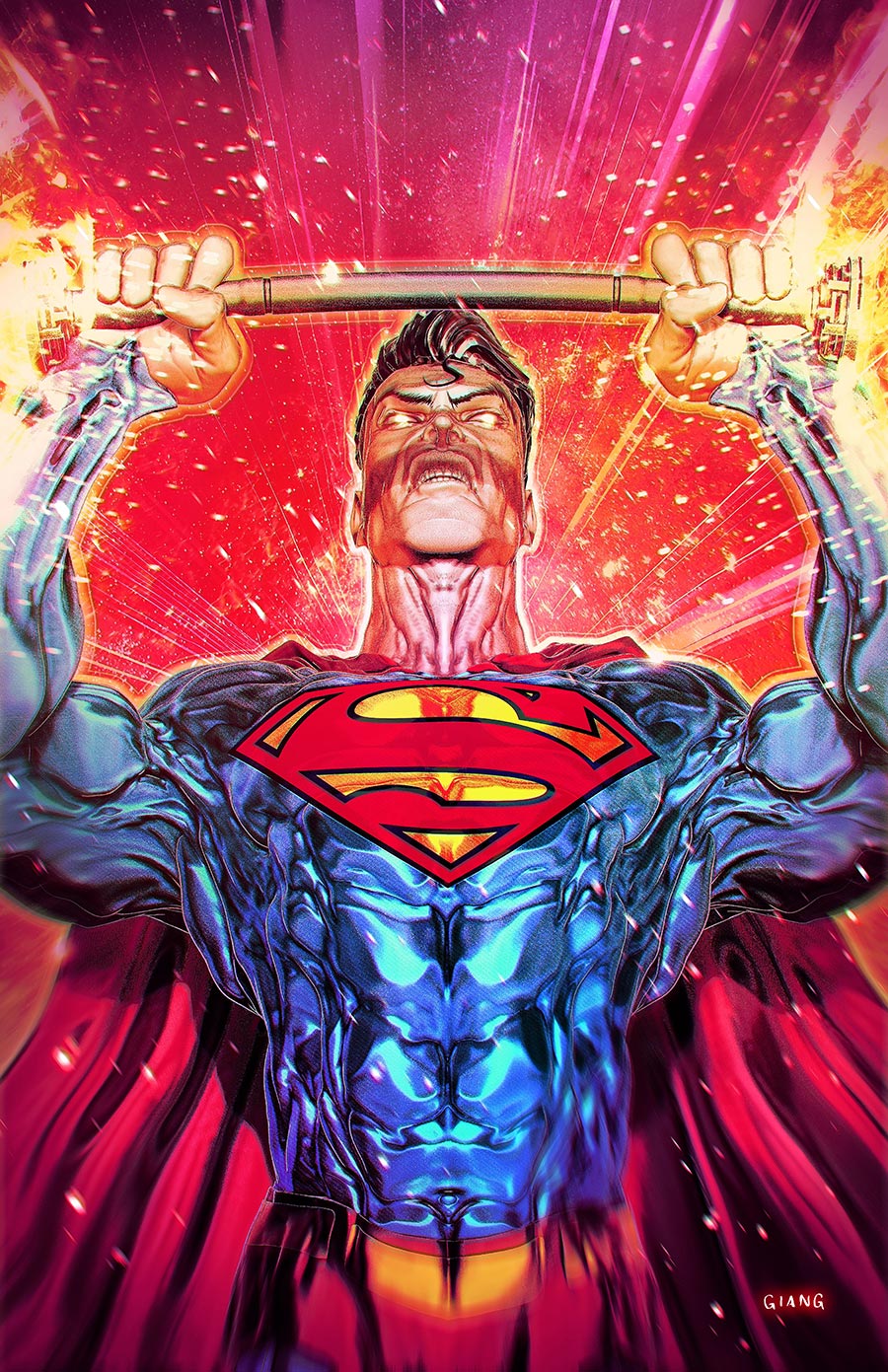 DC K.O. Superman vs Captain Atom #1 (One Shot) Cover B Variant John Giang Card Stock Cover (DC All In)