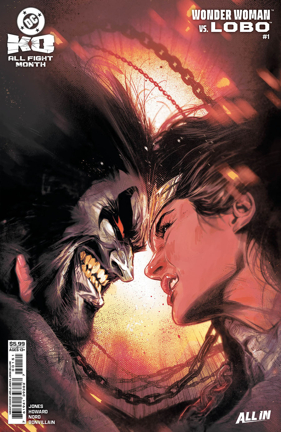 DC K.O. Wonder Woman vs Lobo #1 (One Shot) Cover C Variant Joelle Jones Card Stock Cover (DC All In)