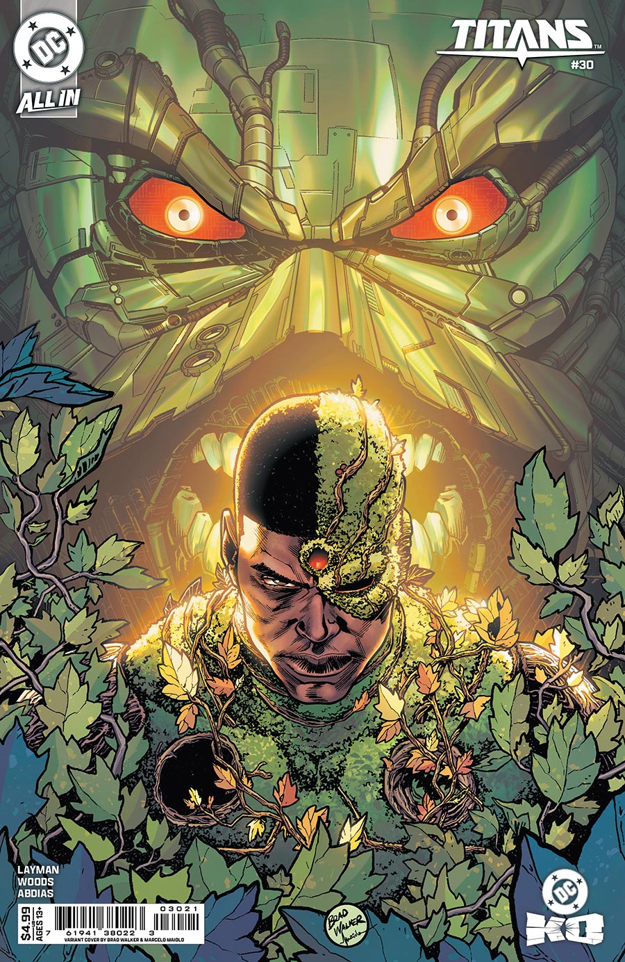 Titans Vol 4 #30 Cover B Variant Brad Walker Card Stock Cover (DC All In)(DC K.O. Tie-In)