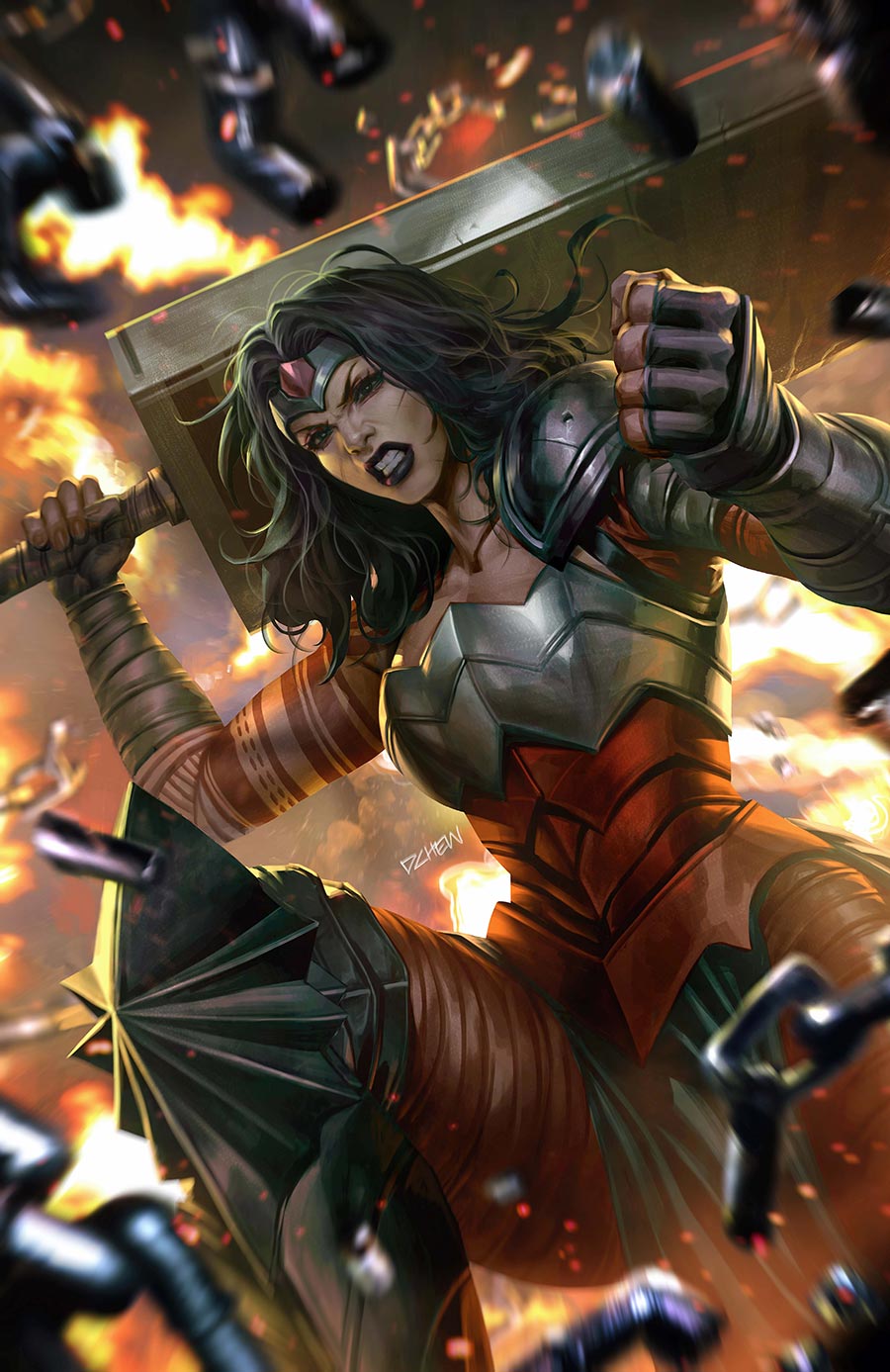 Absolute Wonder Woman #15 Cover B Variant Derrick Chew Card Stock Cover (DC All In)