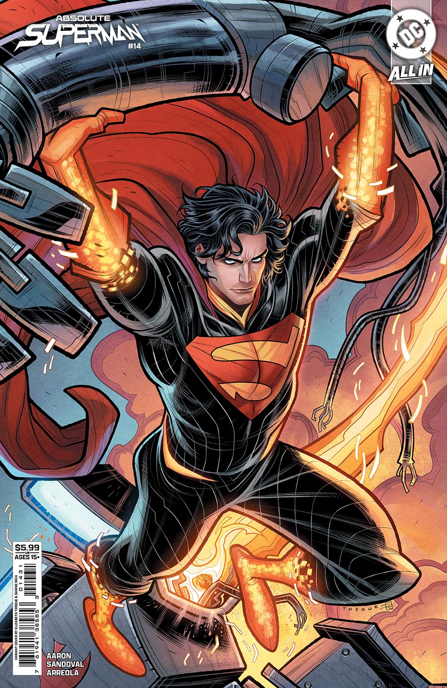 Absolute Superman #14 Cover C Variant Elizabeth Torque Card Stock Cover (DC All In)