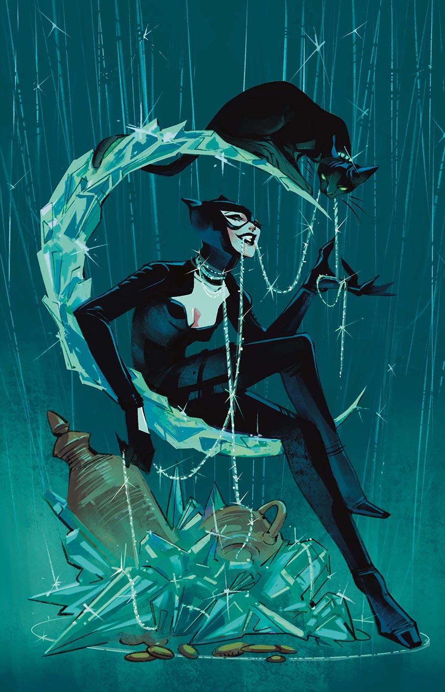 Catwoman Vol 5 #82 Cover D Variant Sarah Baslaim Card Stock Cover (DC All In)