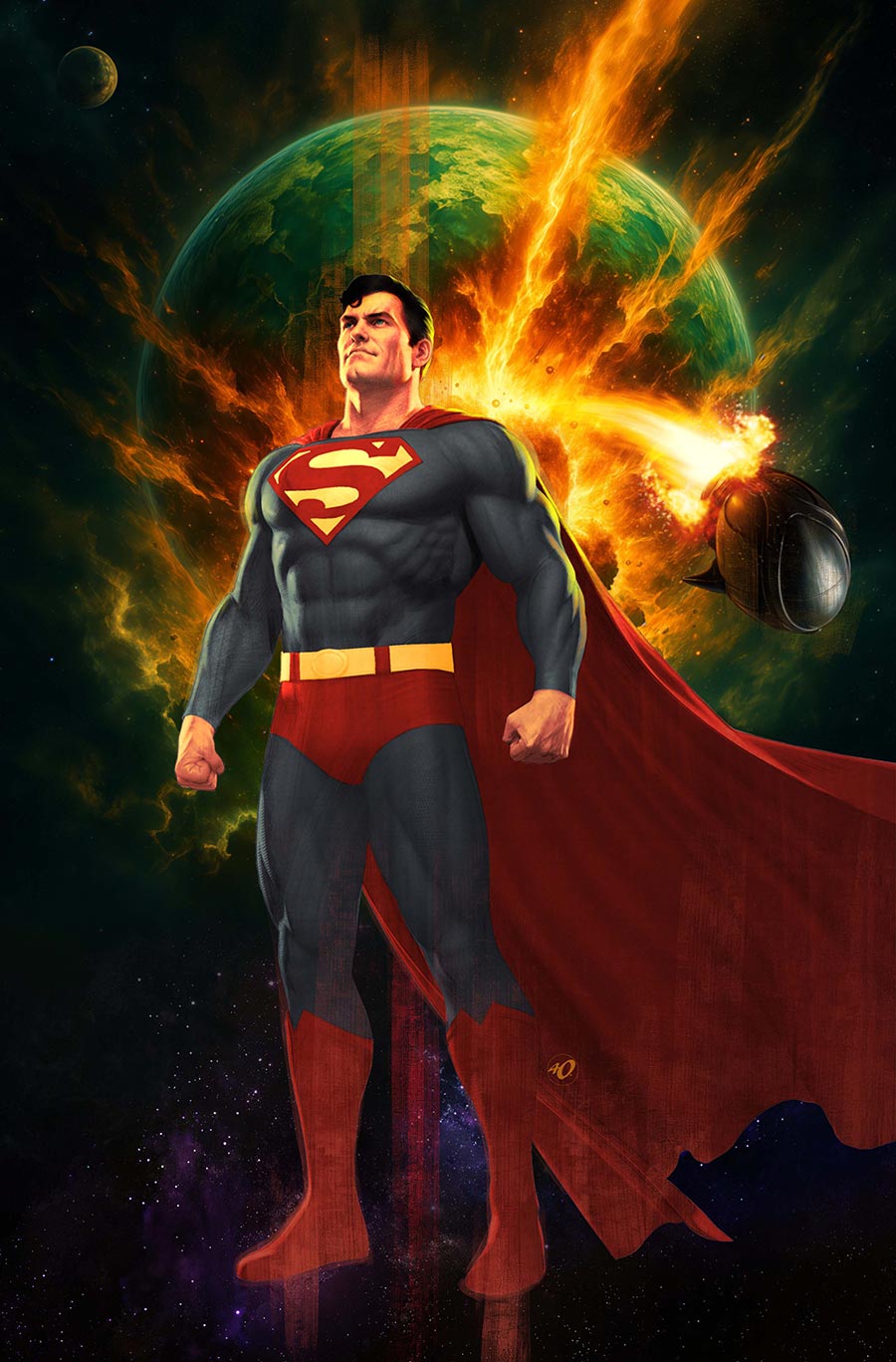 Superman Unlimited #8 Cover D Variant Ariel Olivetti Card Stock Cover (DC All In)