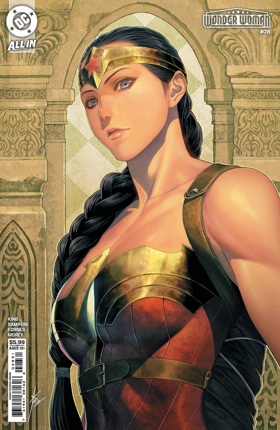 Wonder Woman Vol 6 #28 Cover C Variant Homare Card Stock Cover (DC All In)