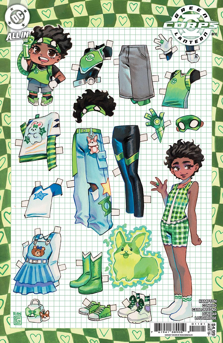 Green Lantern Corps Vol 4 #11 Cover B Variant Rian Gonzales Card Stock Cover (DC All In)