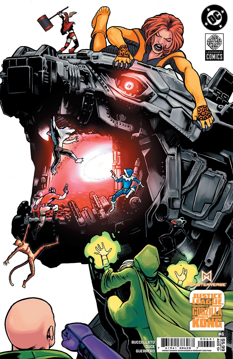 Justice League vs Godzilla vs Kong 2 #6 Cover D Variant Kevin Maguire Card Stock Cover