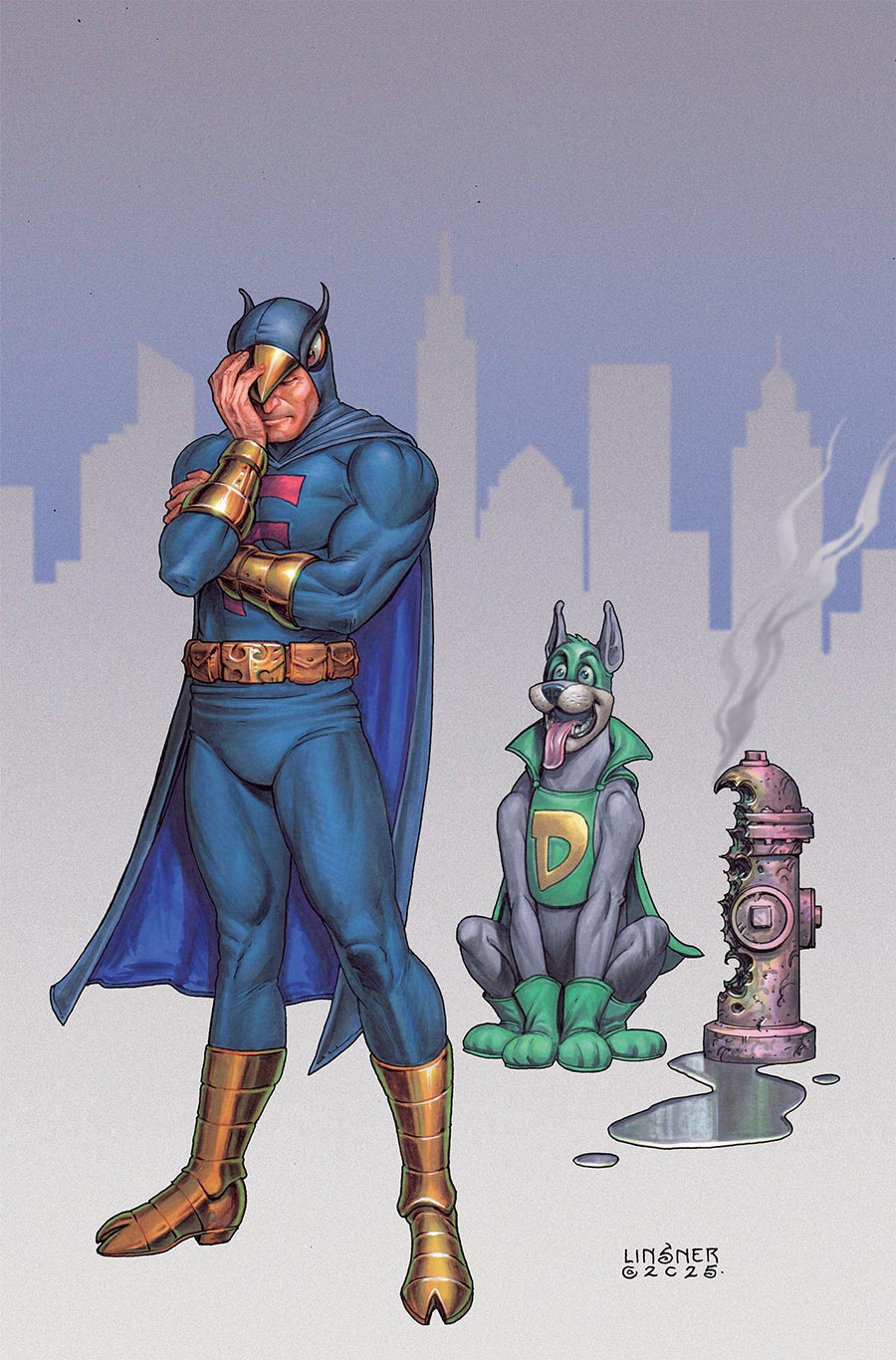 Blue Falcon And Dynomutt #4 Cover G Incentive Joseph Michael Linsner Virgin Cover