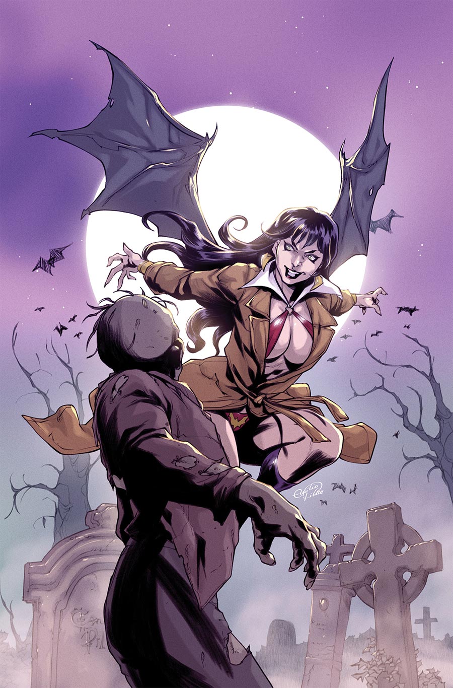 DieNamite Blood Red #3 Cover F Incentive Emilio Pilliu Virgin Cover