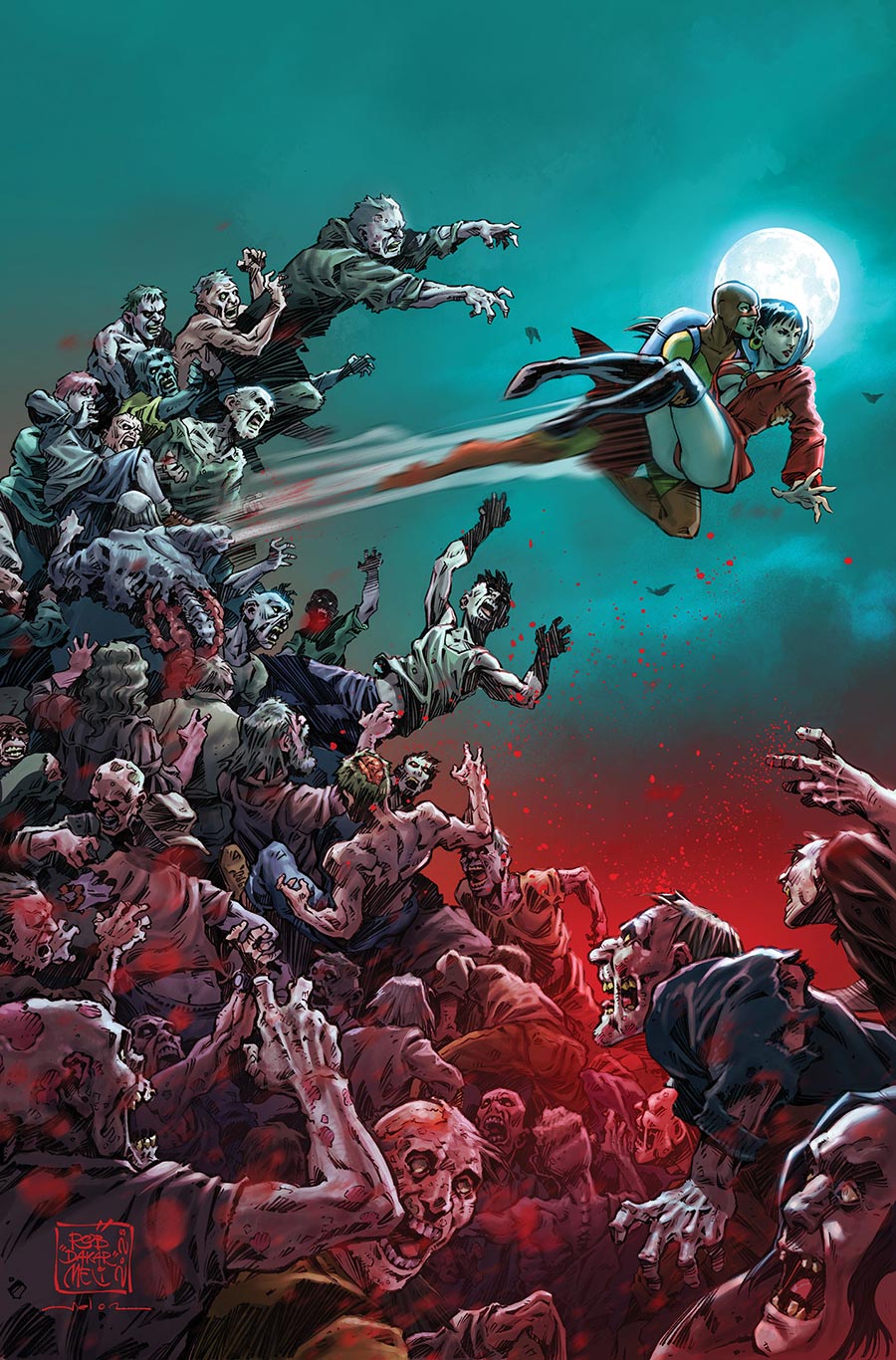 DieNamite Blood Red #3 Cover G Incentive Roberto Meli Virgin Cover