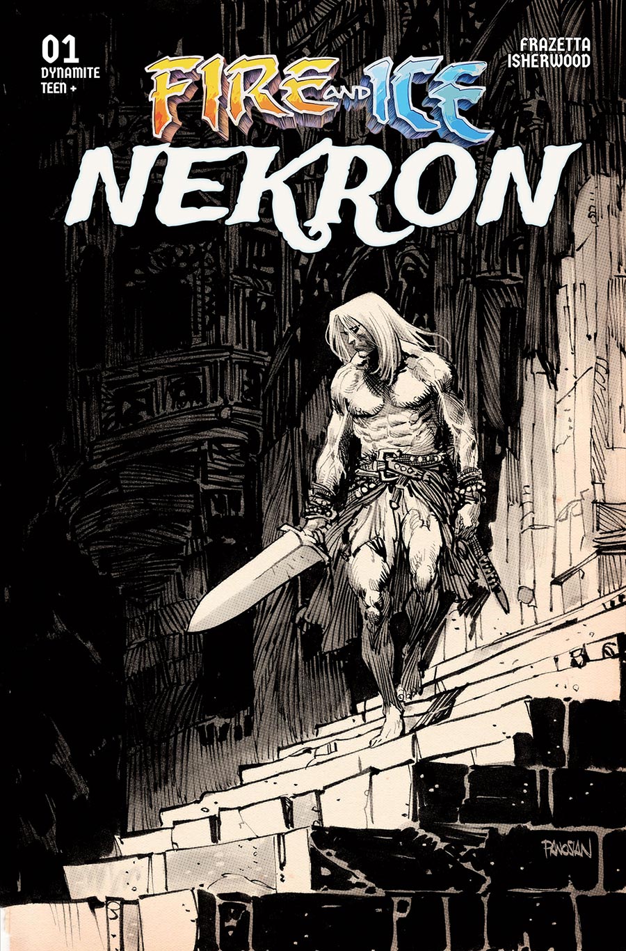 Fire And Ice Nekron #1 (One Shot) Cover F Incentive Dan Panosian Line Art Cover