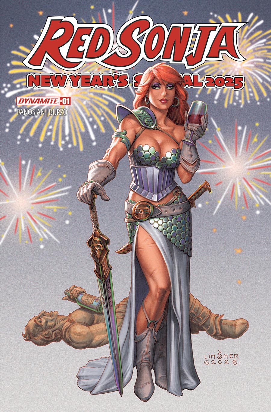 Red Sonja New Years Special 2025 #1 (One Shot) Cover A Regular Joseph Michael Linsner Cover